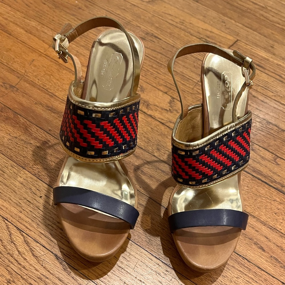 Coach mid 2000s hardly worn heels.